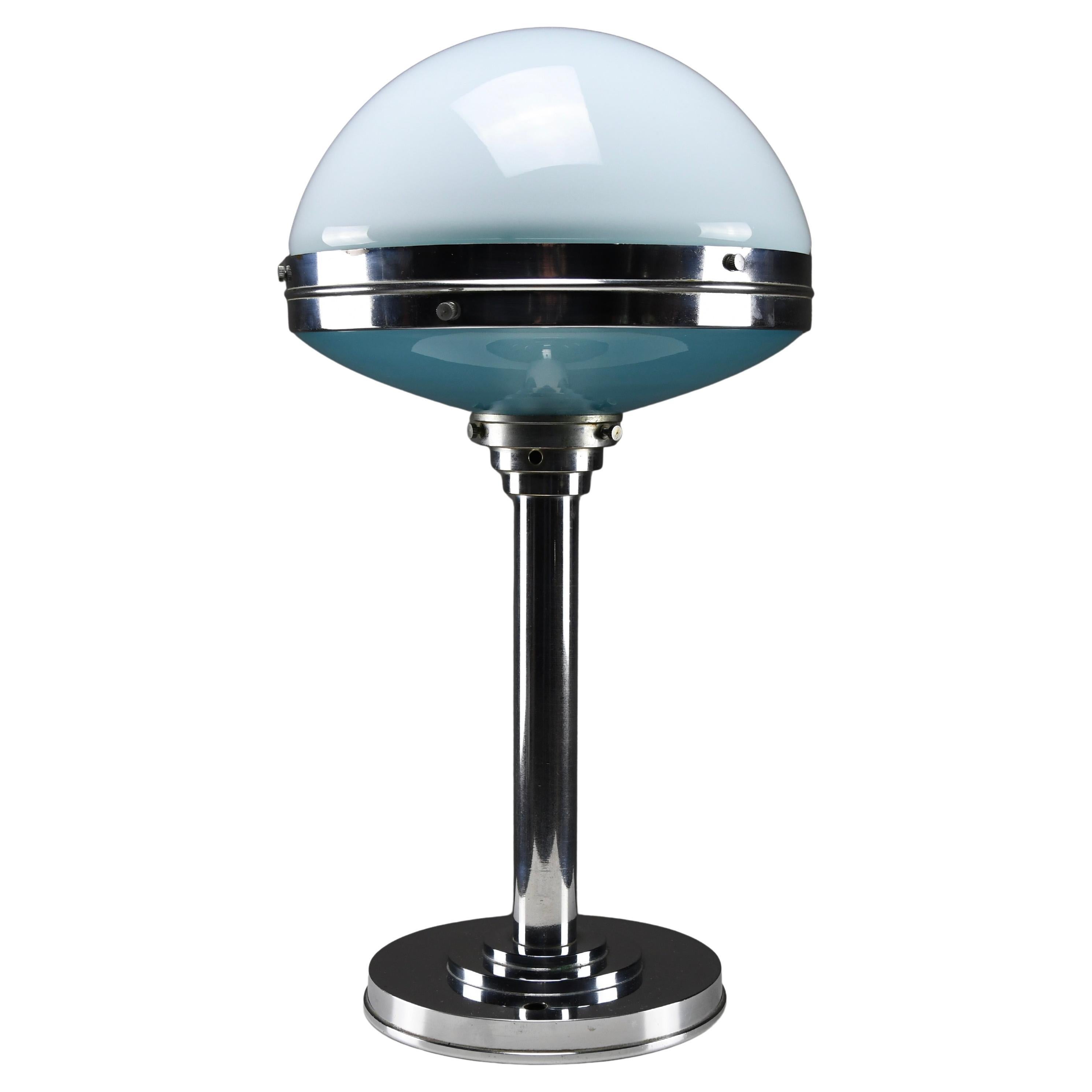 Art Deco Chrome Table Lamp by Bosi & Cie - Model Ilrin 135, France 1930s