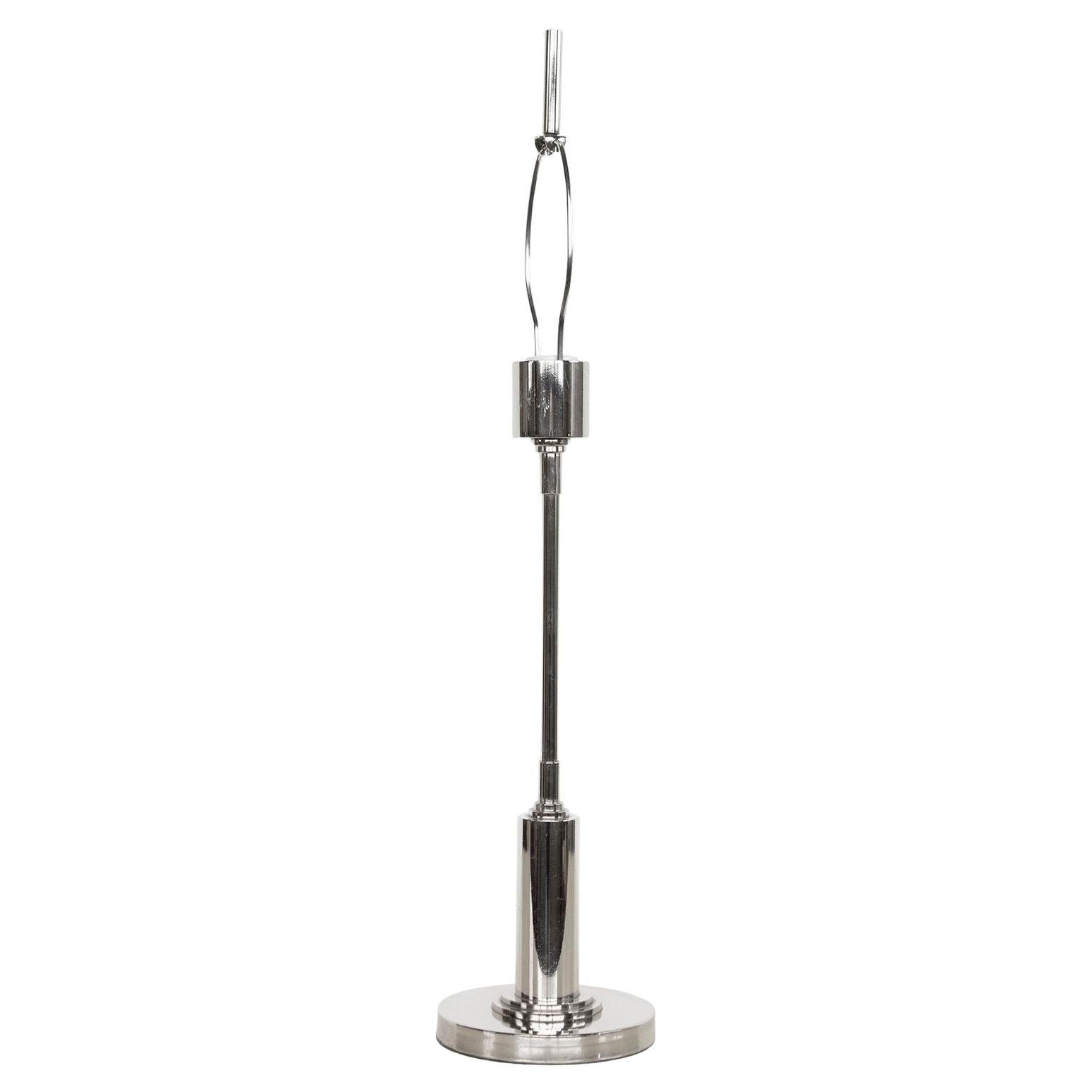 Art Deco Chrome Table Lamp by George Kovacs Made in USA