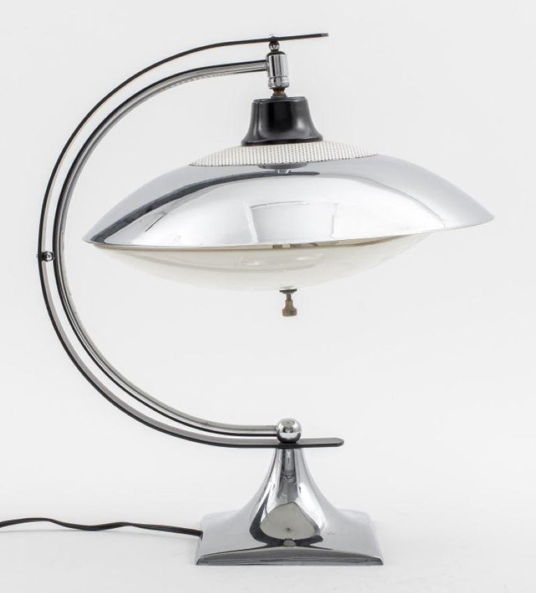 Art Deco Chrome Table Lamp For Sale at 1stDibs