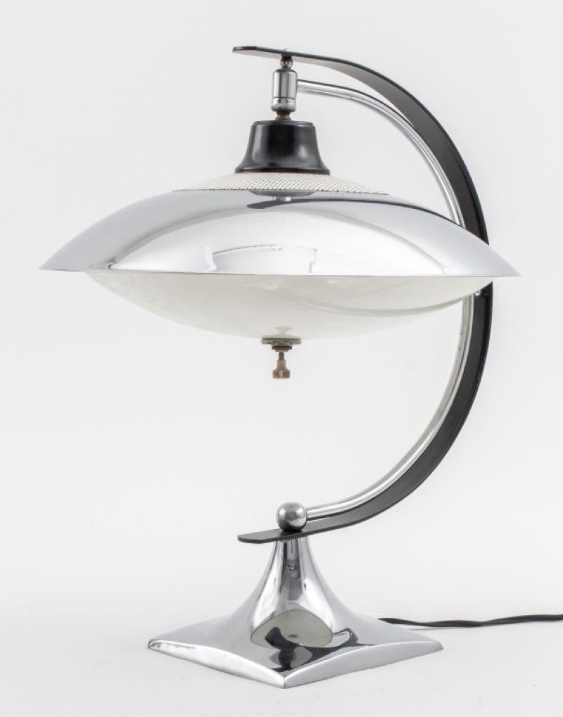 20th Century Art Deco Chrome Table Lamp