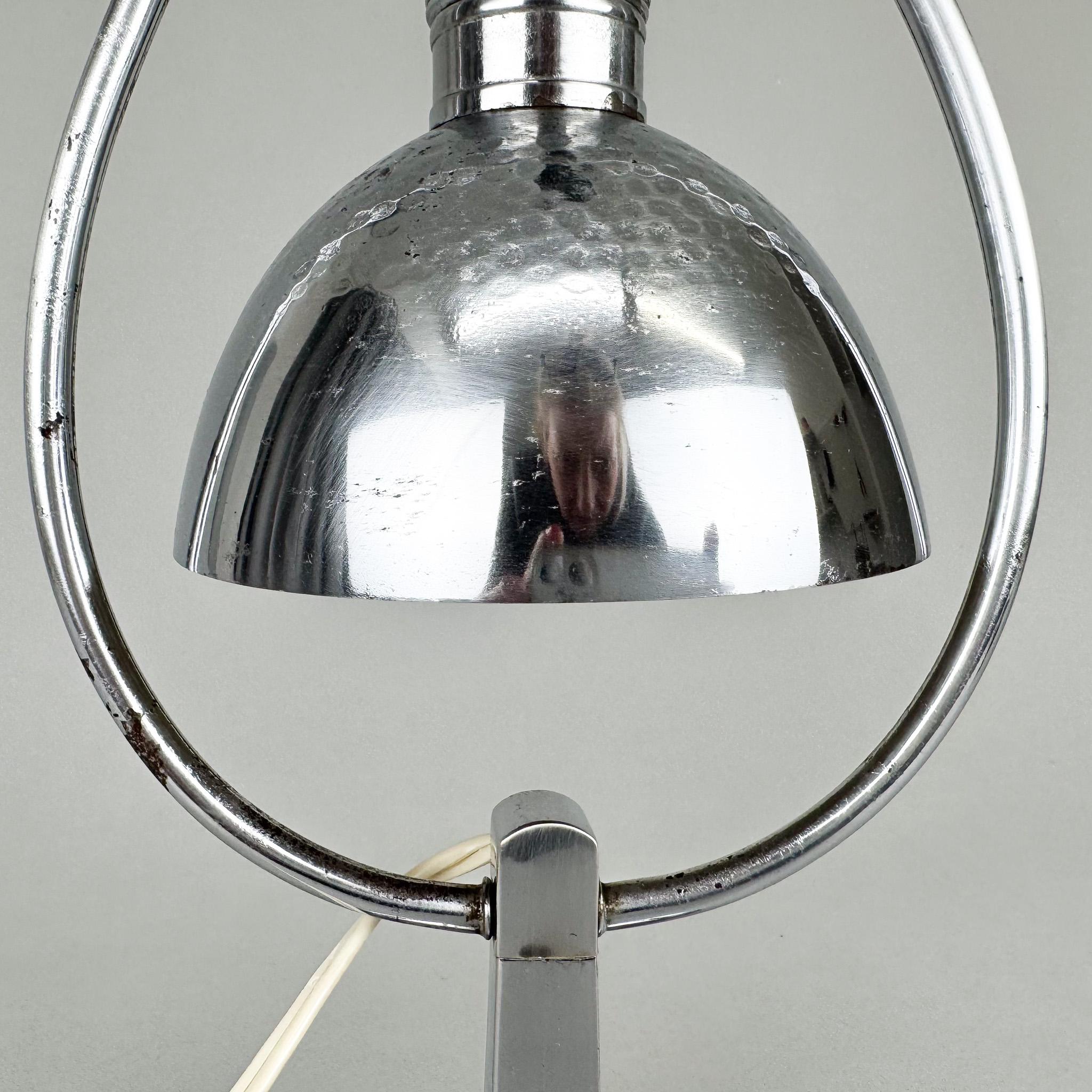 Art Deco Chrome Table Lamp / Lantern, 1930's For Sale 5