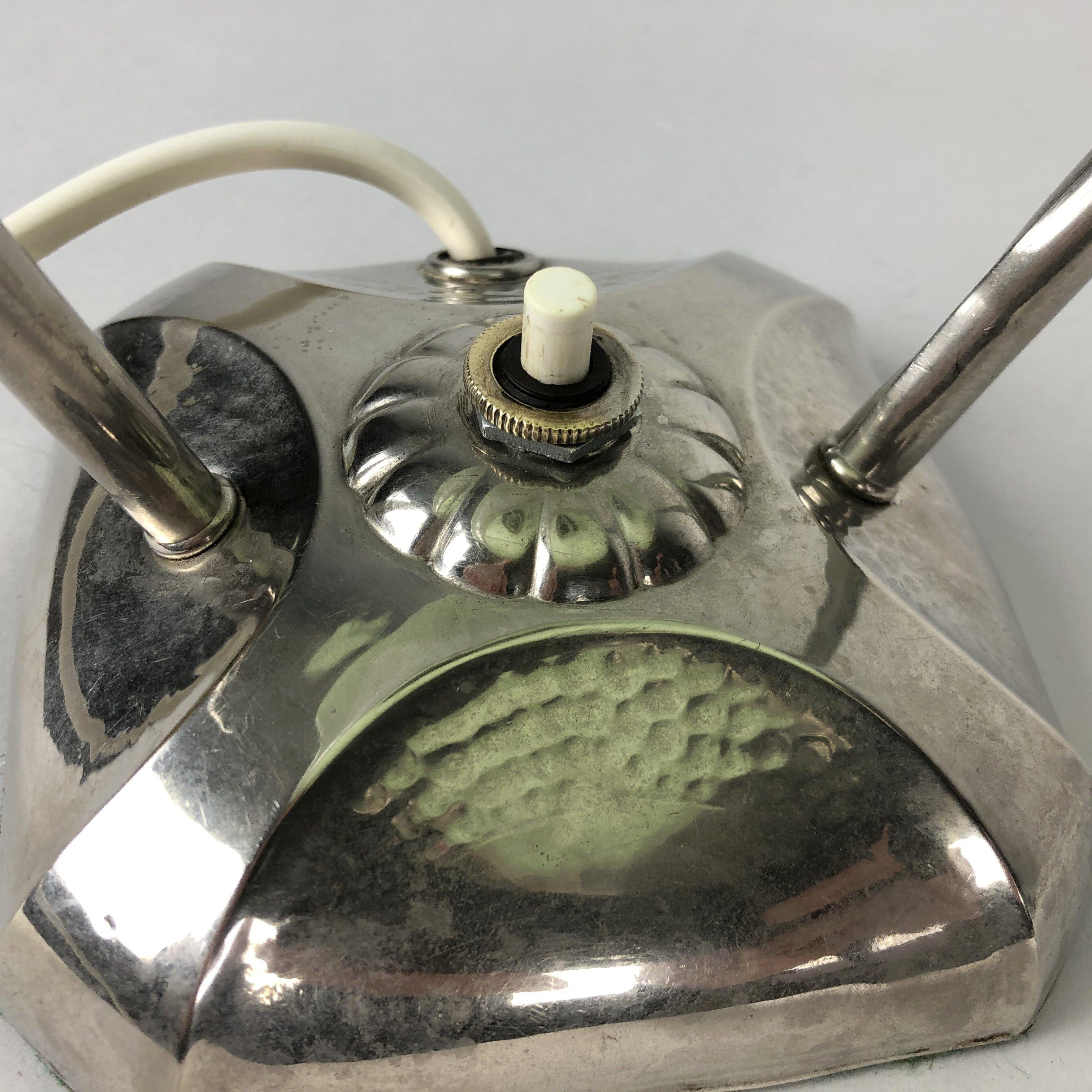 Art Deco Chrome Table Lamp or Lantern, 1930s 1