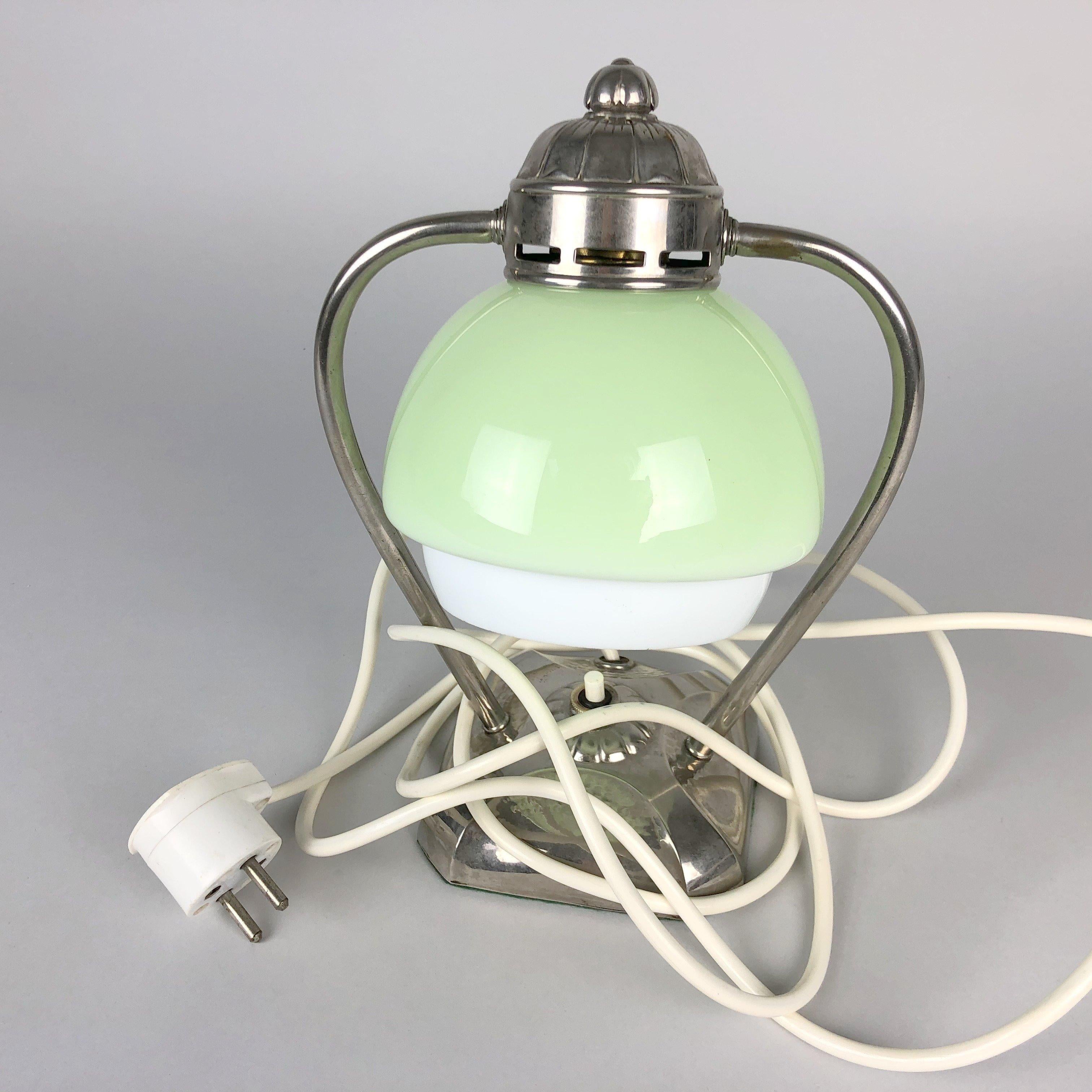 Art Deco Chrome Table Lamp or Lantern, 1930s 3