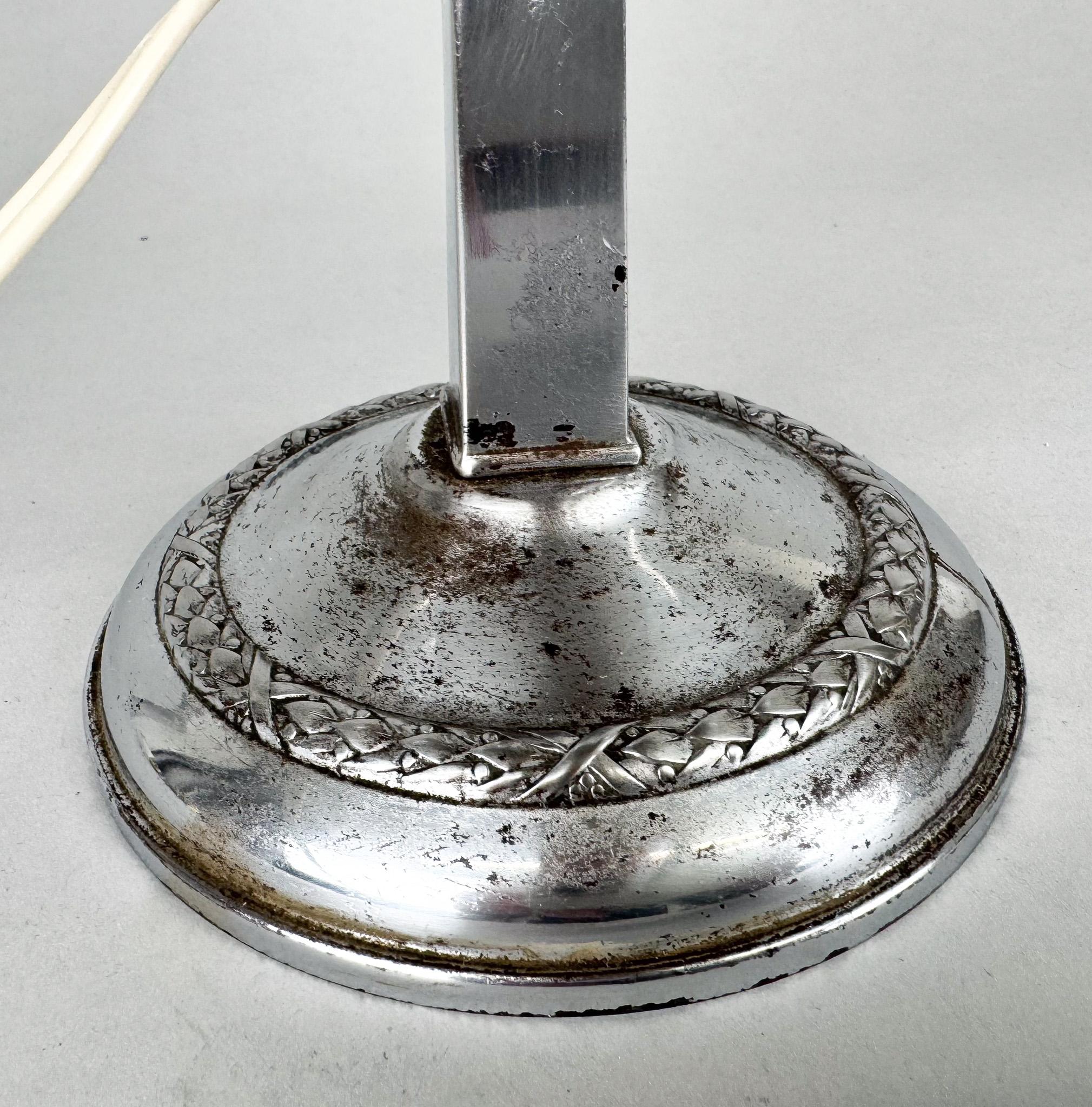 Art Deco Chrome Table Lamp / Lantern, 1930's For Sale 4