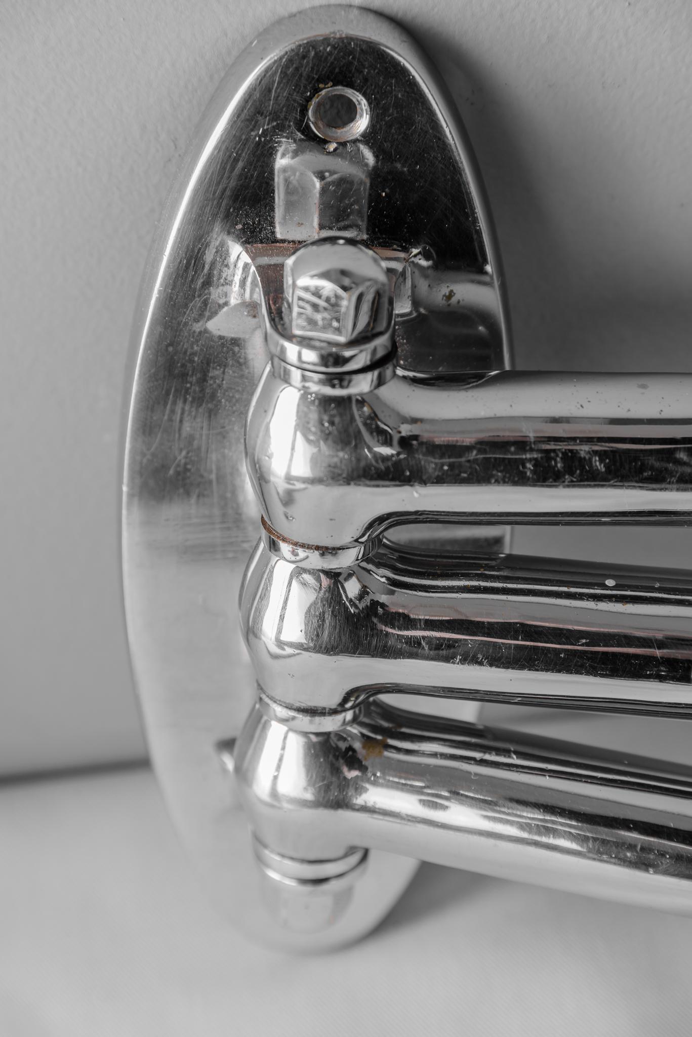 Art Deco Chrome Towel Holder, circa 1920s 3