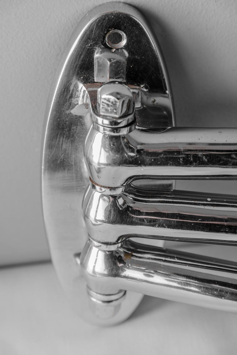 Art Deco Chrome Towel Holder, circa 1920s For Sale at 1stDibs
