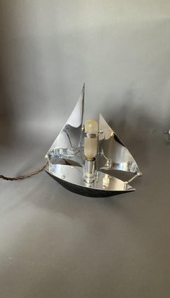 Art Deco Chrome Yacht lamp 1930s