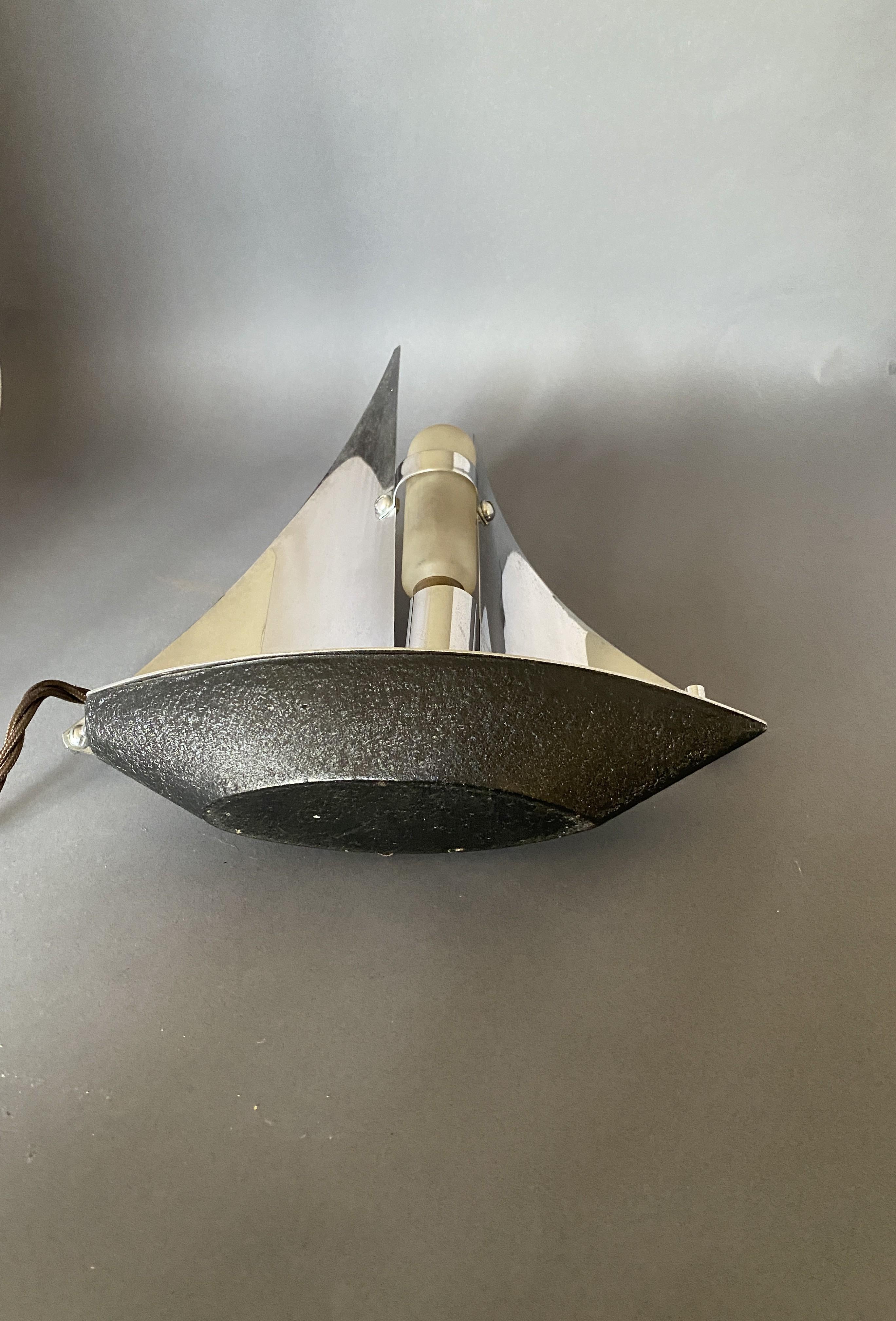Lampe de Yacht Art Déco Chrome 1930s Bon état - En vente à Dereham, GB