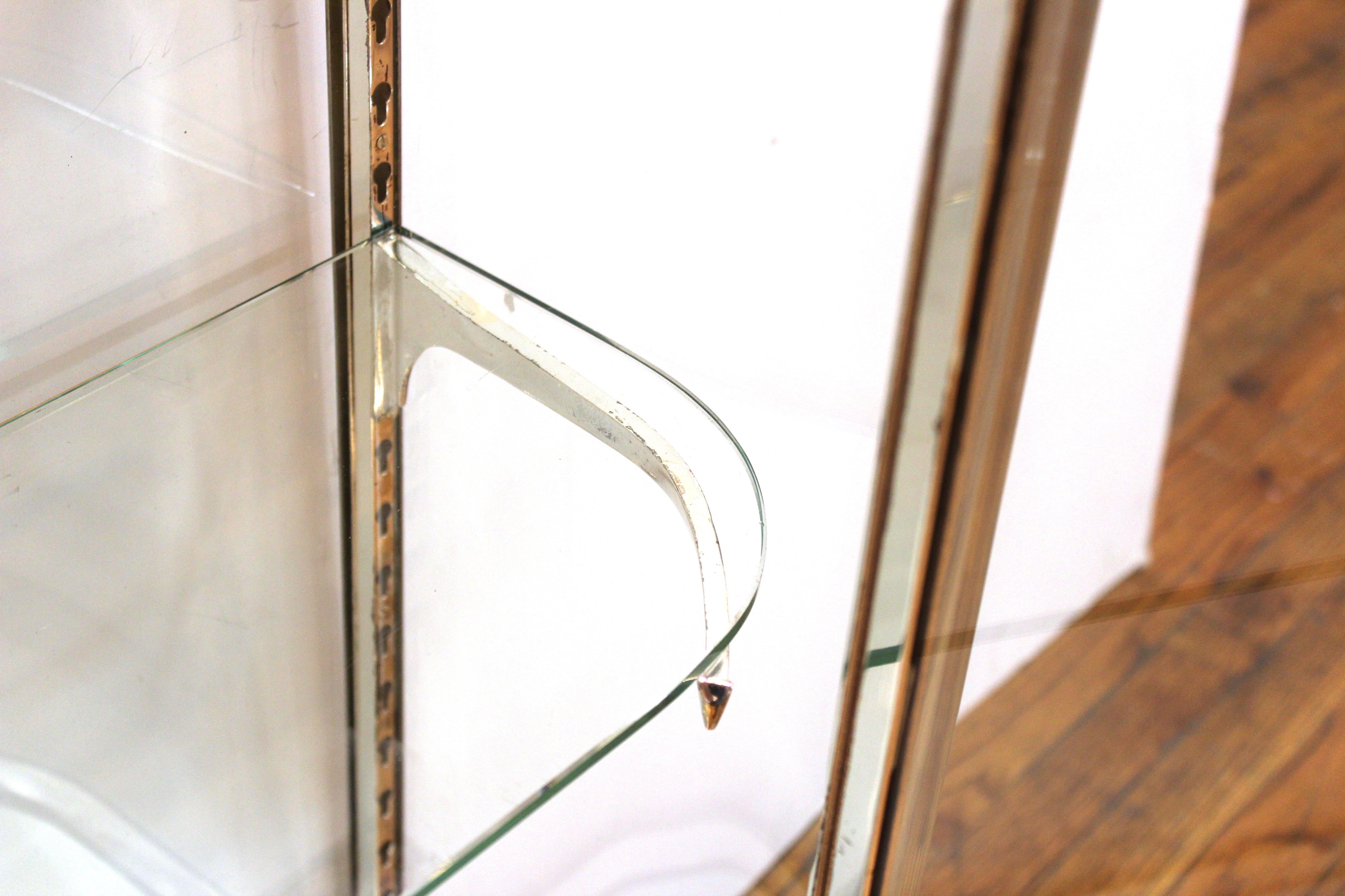 Art Deco Chromed Metal Glass Display Cabinets 3