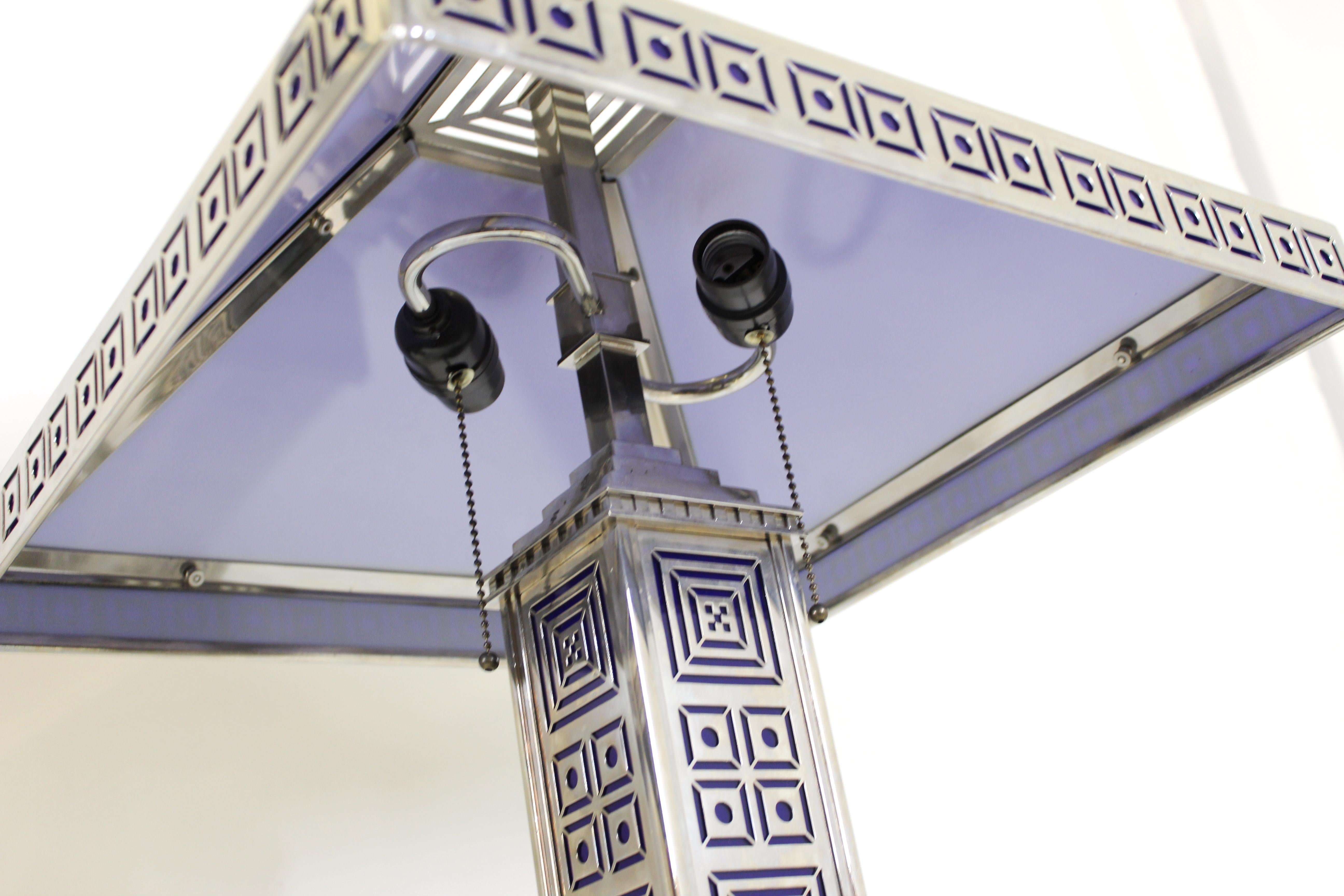 Art Deco Chromed Metal Table Lamps 7