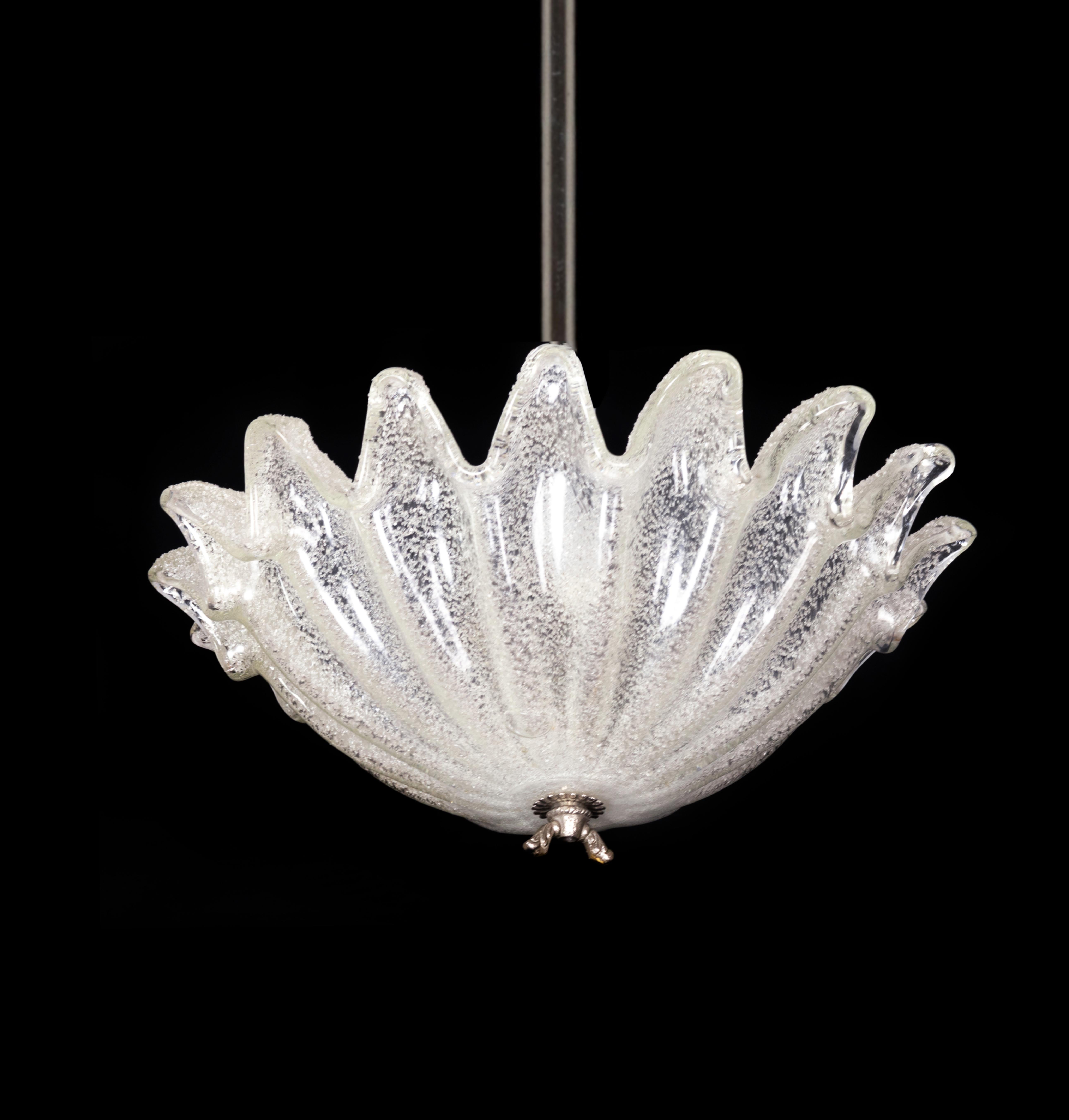 Art Deco Chromed Plafond Chandelier, 20th Century  For Sale 2