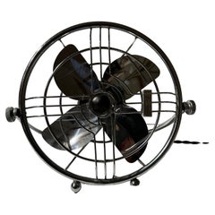 Art Deco Chromed Table  Fan the Jack Frost Model  by Knapp Monarch