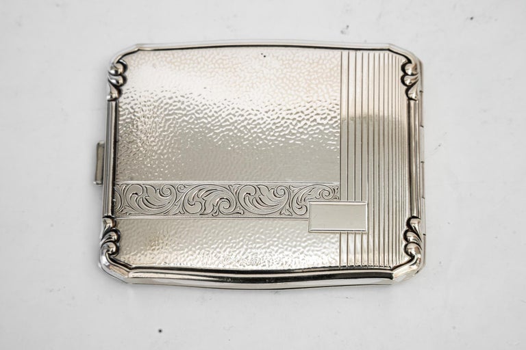 alpaca cigarette case Art Deco Cigarette case made from alpaca vienna around 1920s at 1stDibs