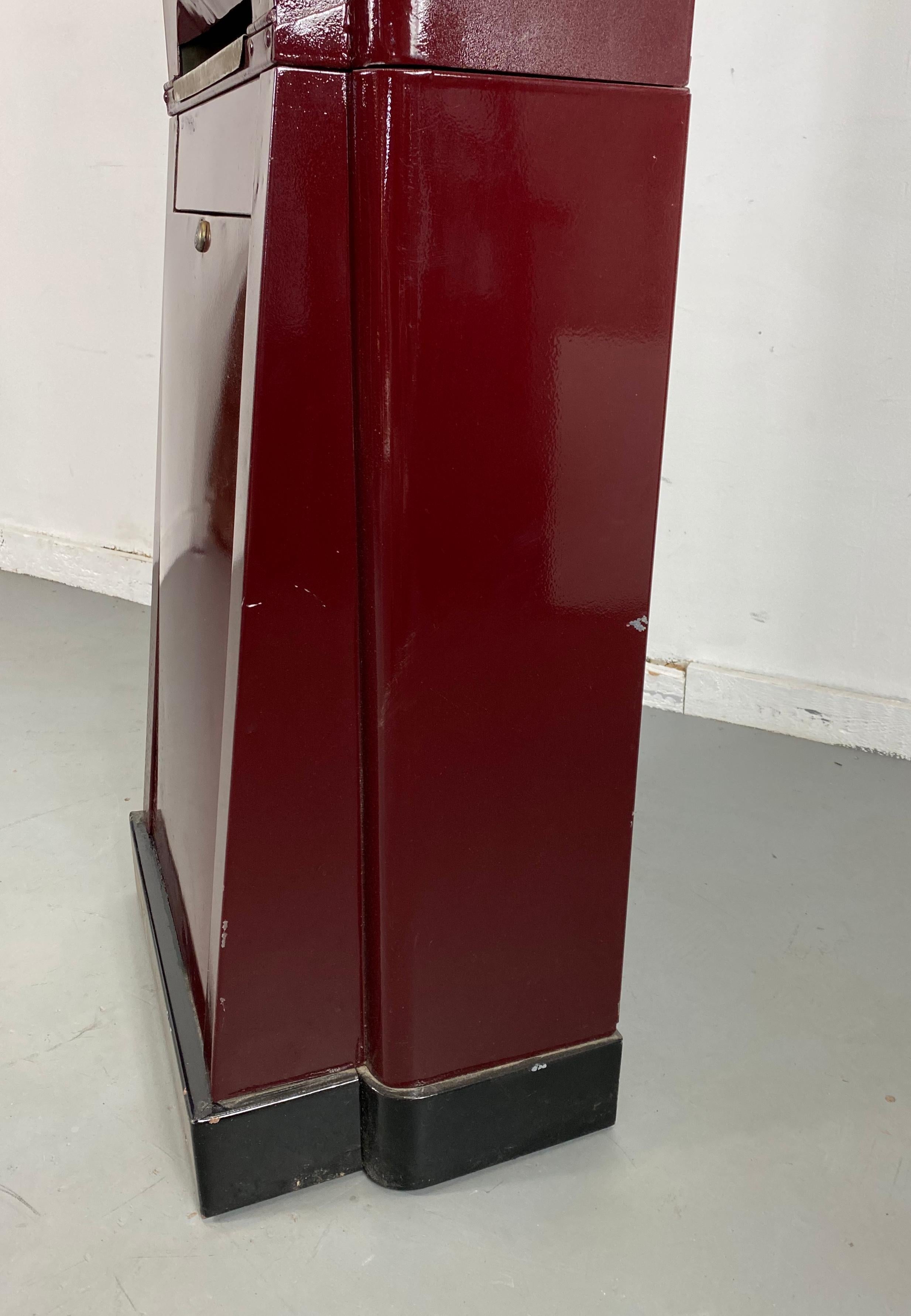 Painted Art Deco Cigarette Vending Machine, Classic Deco Design, Art Novelty Company