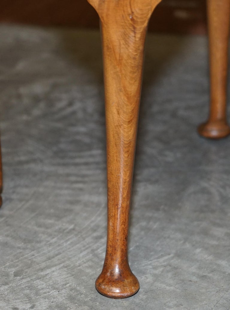 Art Deco circa 1920 Antique Kidney Bean Shaped Dressing Table Stool