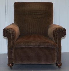 Fauteuil Art Déco circa 1920 Gentlemans Club en tissu style Bauhaus Belle trouvaille