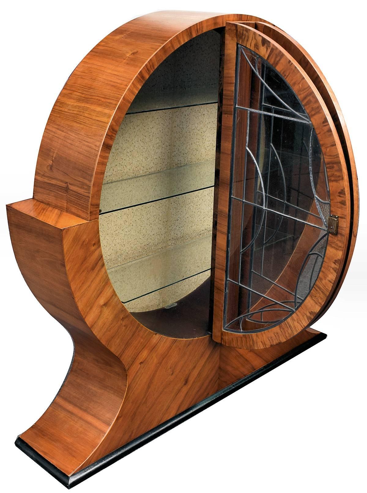 art deco circular cabinet