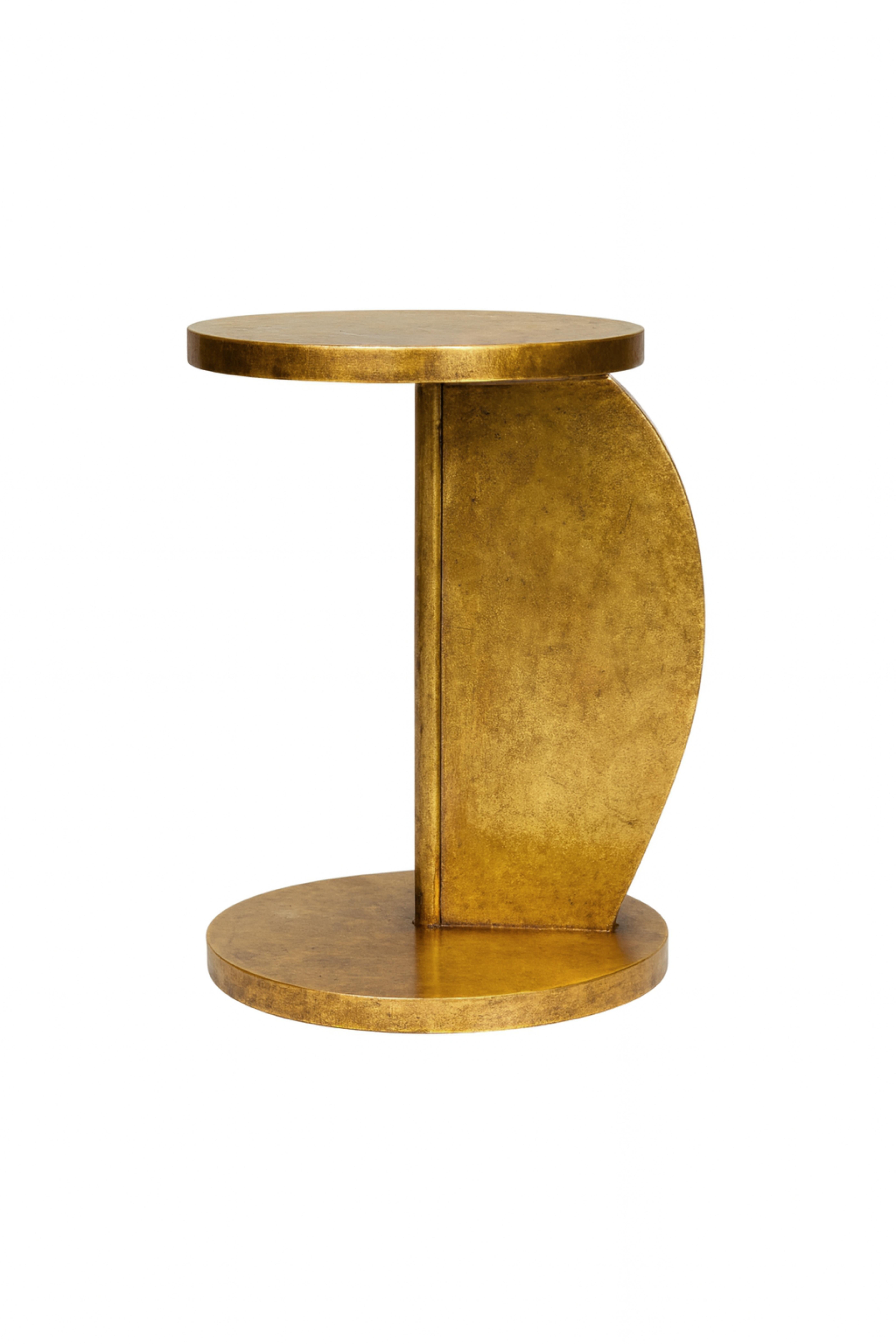 Art déco Centre de table circulaire à piédestal doré Art Déco, 20e siècle en vente