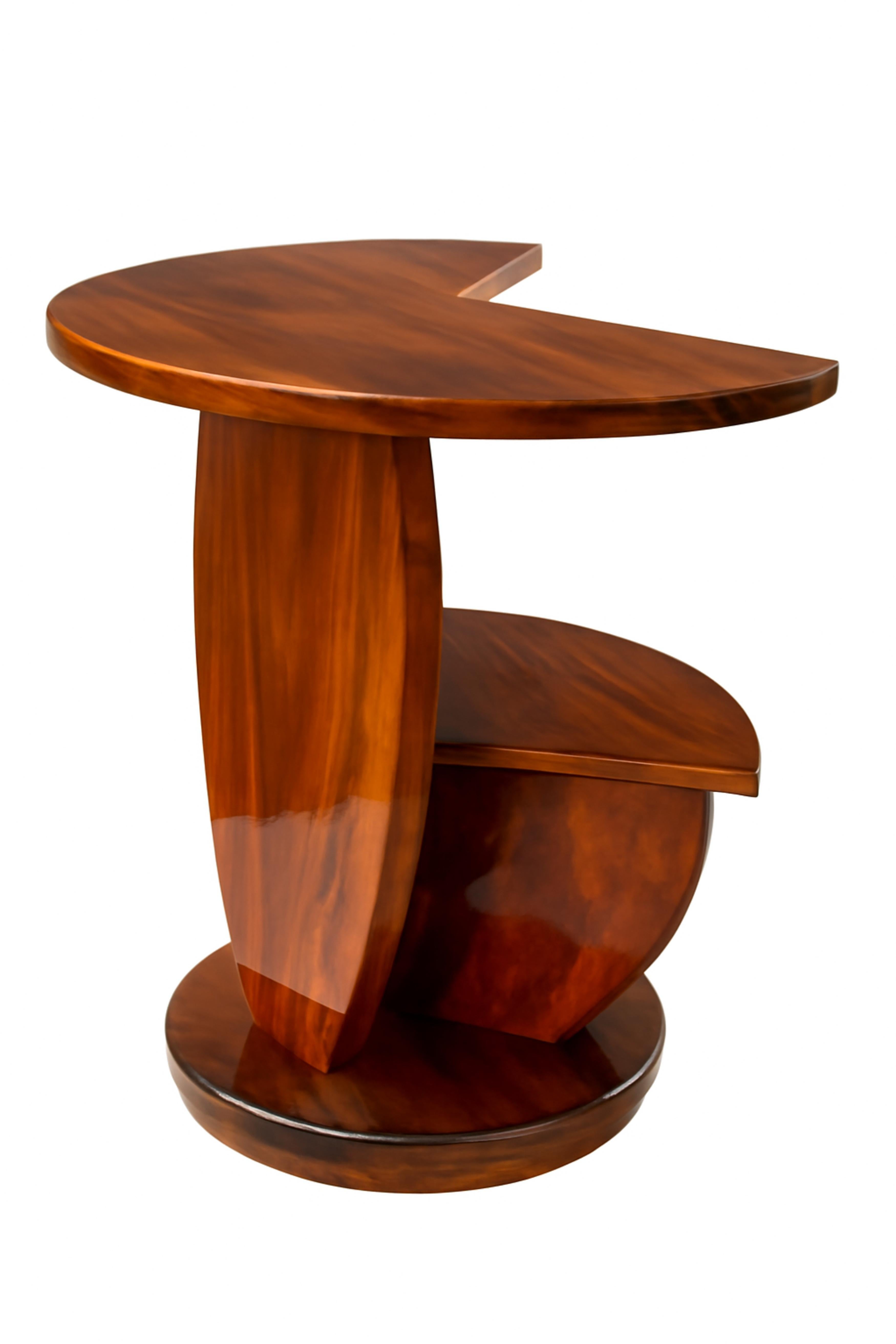 Art Deco Circular Pedestal Center Table, 20th Century For Sale 5