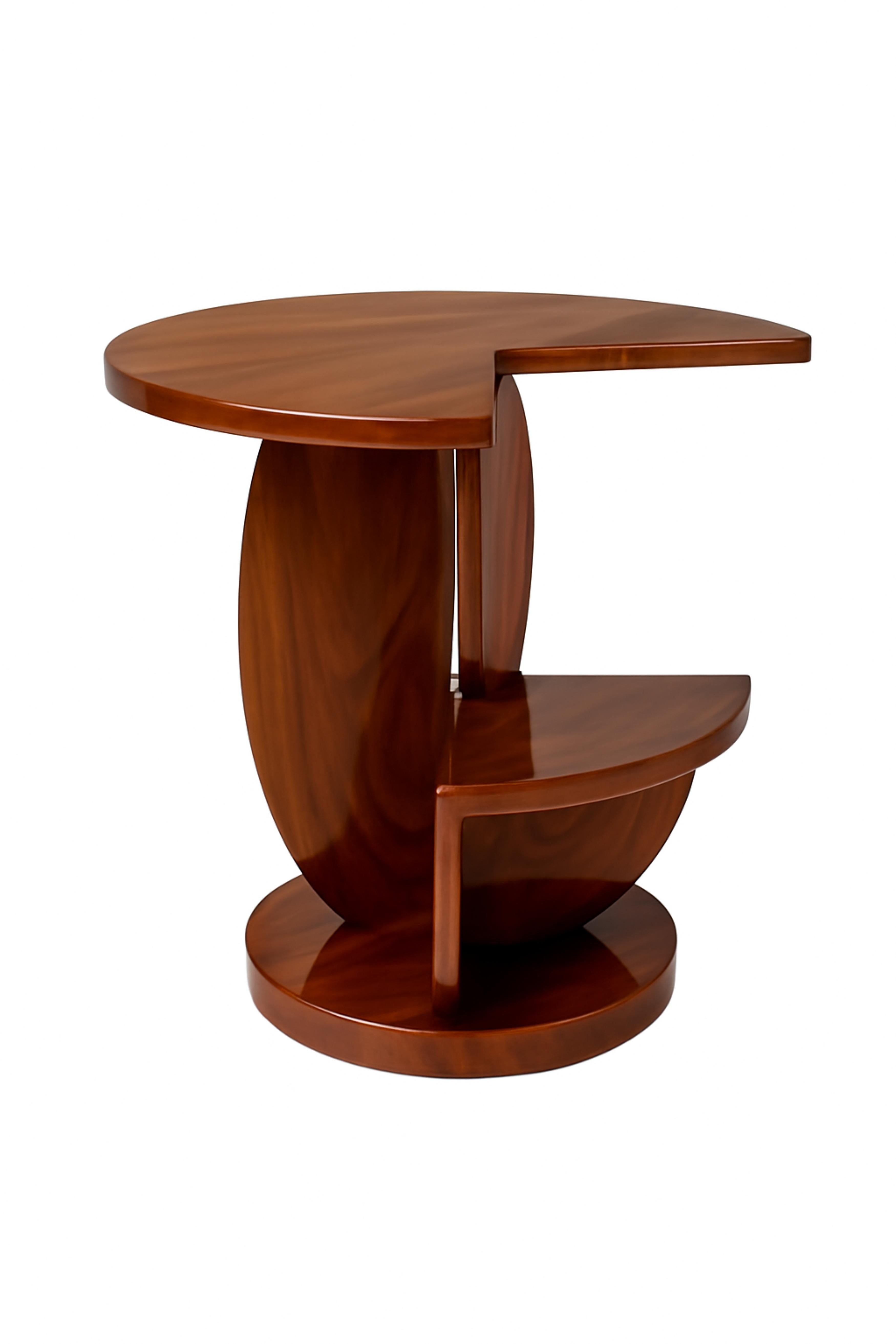 Art Deco Circular Pedestal Center Table, 20th Century For Sale 6