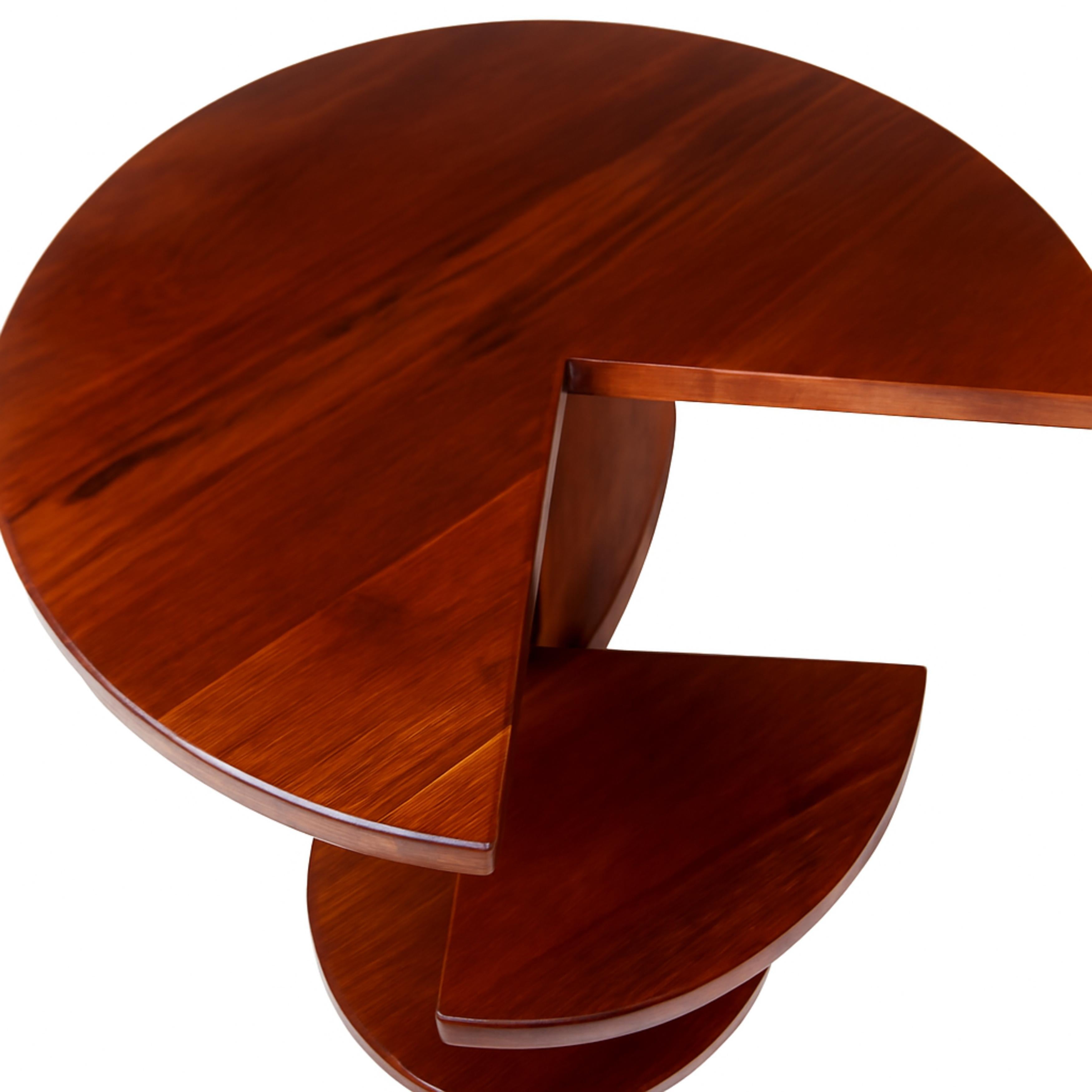 Art Deco Circular Pedestal Center Table, 20th Century In Good Condition For Sale In Lisbon, PT