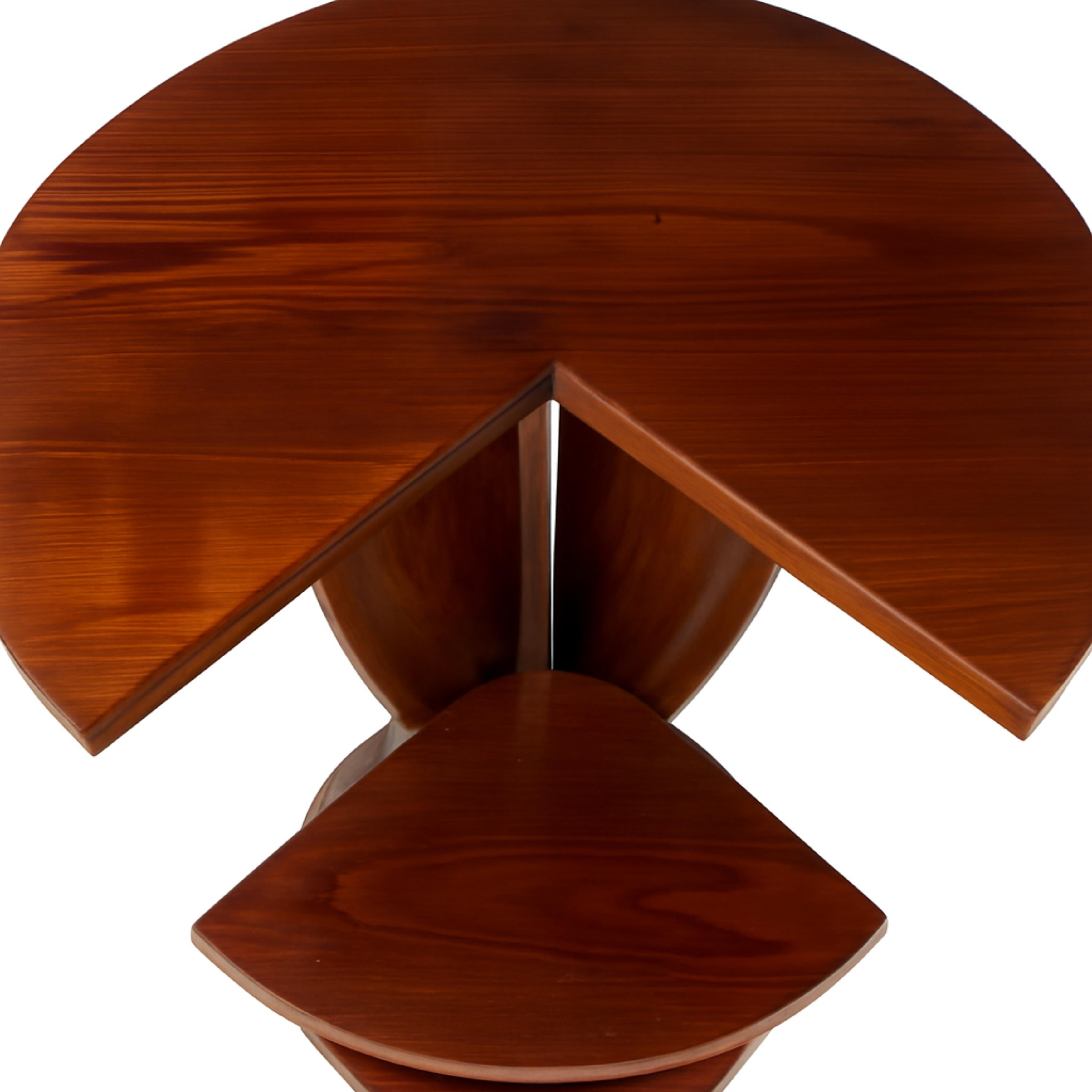 Art Deco Circular Pedestal Center Table, 20th Century For Sale 1