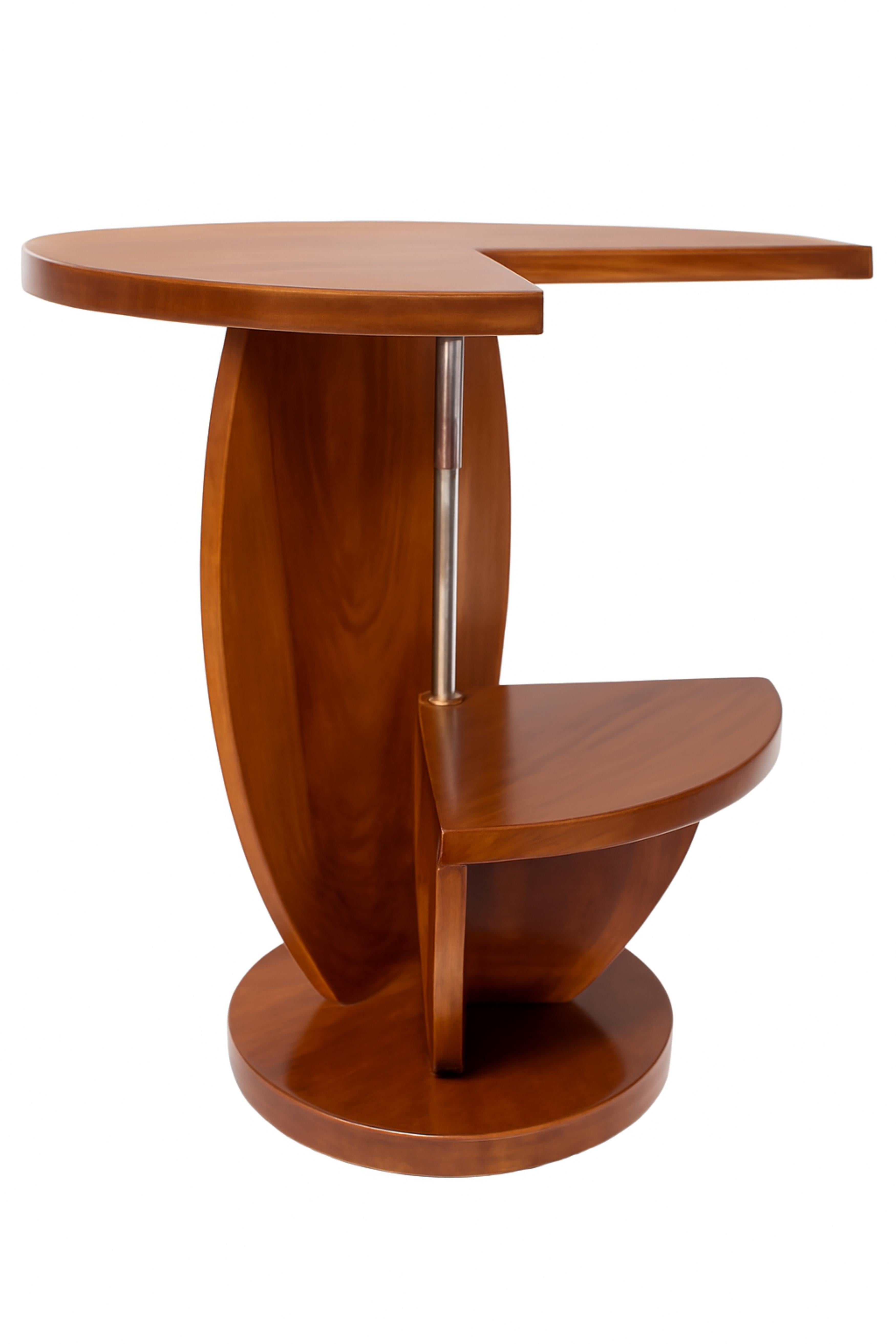 Art Deco Circular Pedestal Center Table, 20th Century For Sale 2