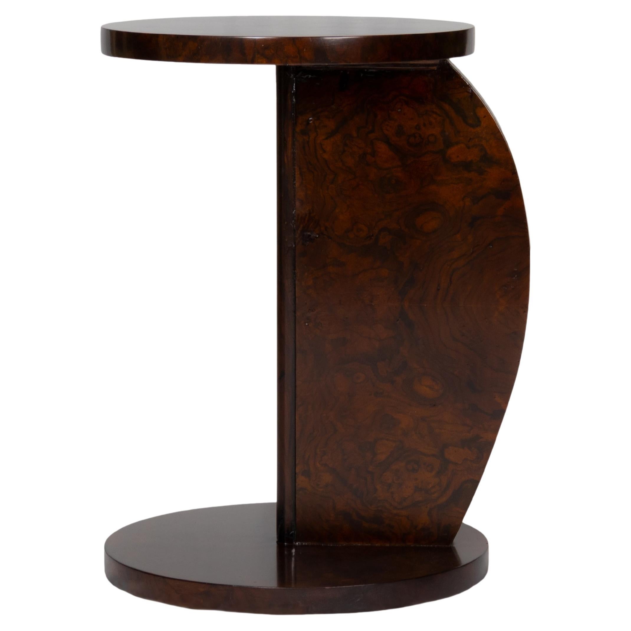 Art Deco Circular Pedestal Center Table, 20th Century For Sale