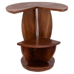 Mesa de centro de pedestal circular Art Decó, Siglo XX