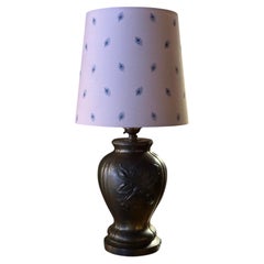 Lampe de table Art déco en bronze classique, Stjärnmetall, Suède Années 1930.