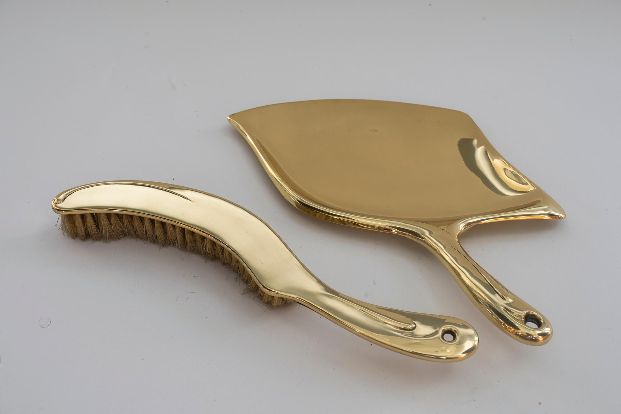 Lacquered Art Deco Cleaning Set, Vienna, circa 1920s For Sale