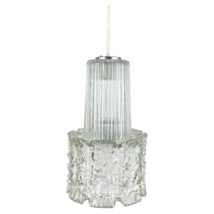 Art Deco Clear Glass Chandelier