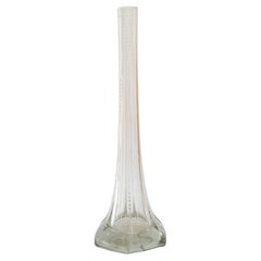 Art deco clear glass vase vienna around 1920