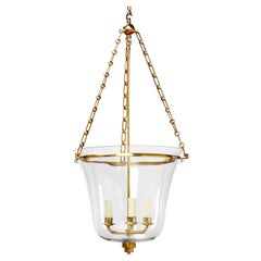 Art Deco Cloche Lantern, Brass