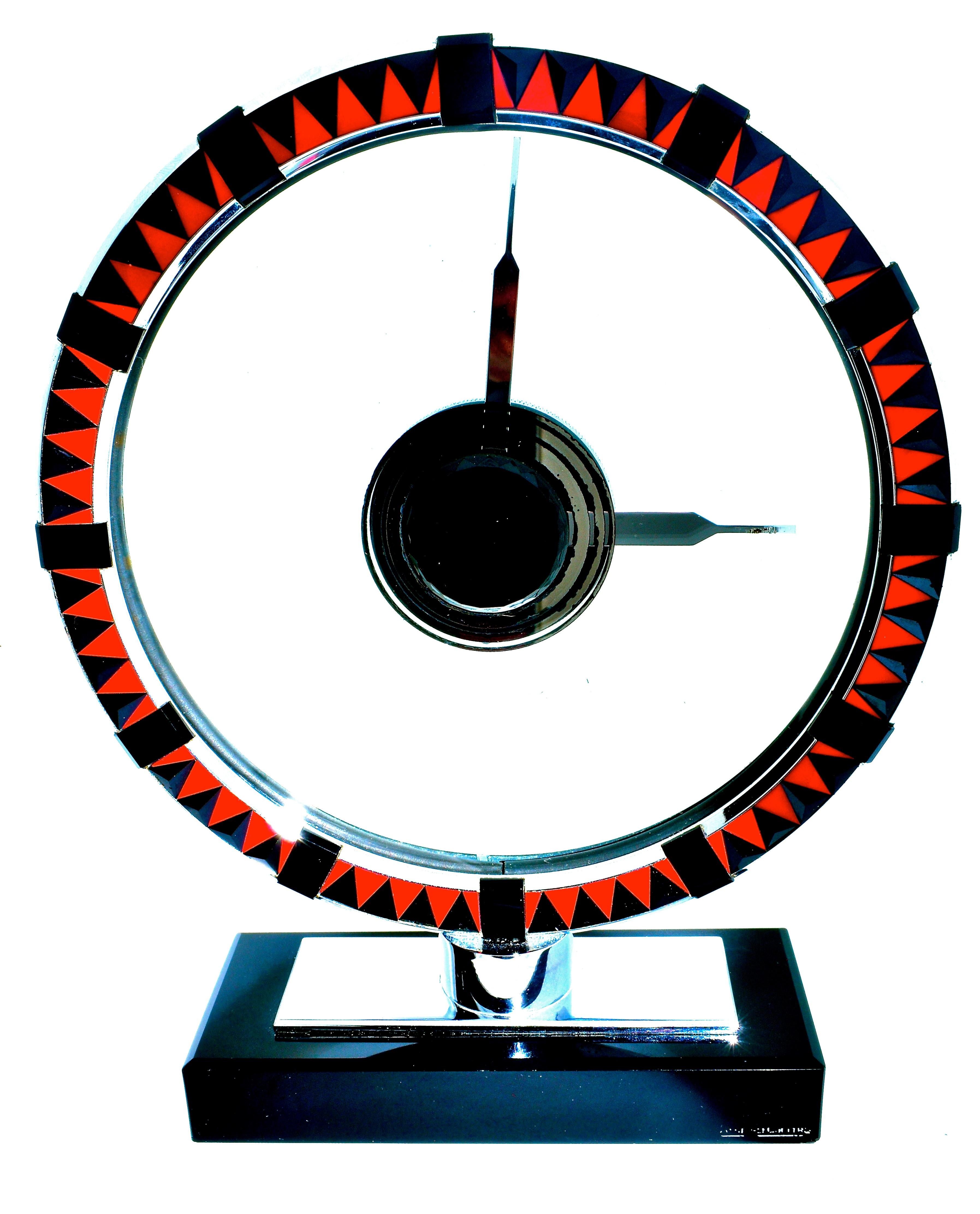 Art Deco Clock by Jaeger-LeCoultre, circa 1930-1940 1