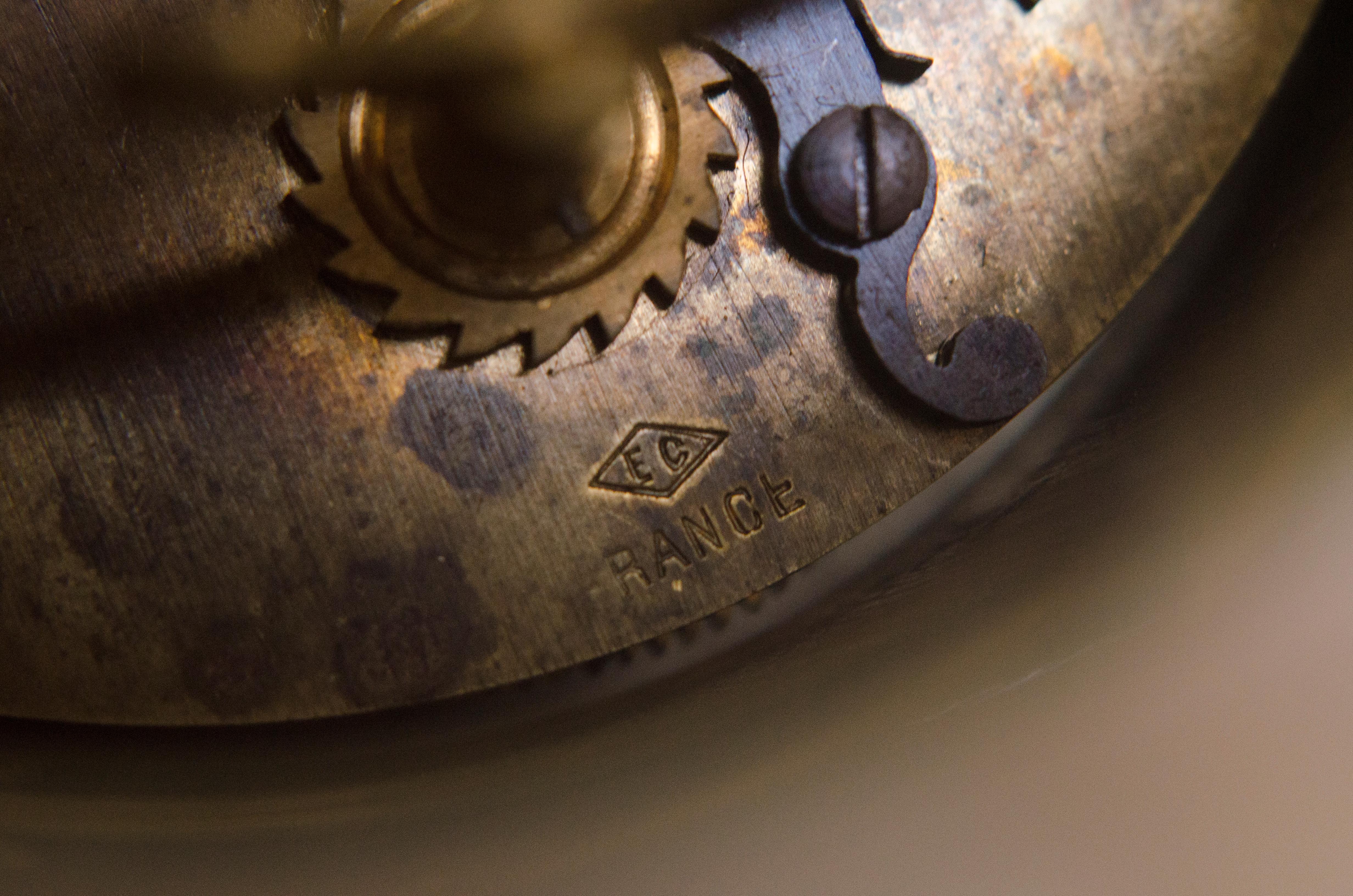 Argentato Orologio Art Deco di Sabino in vendita