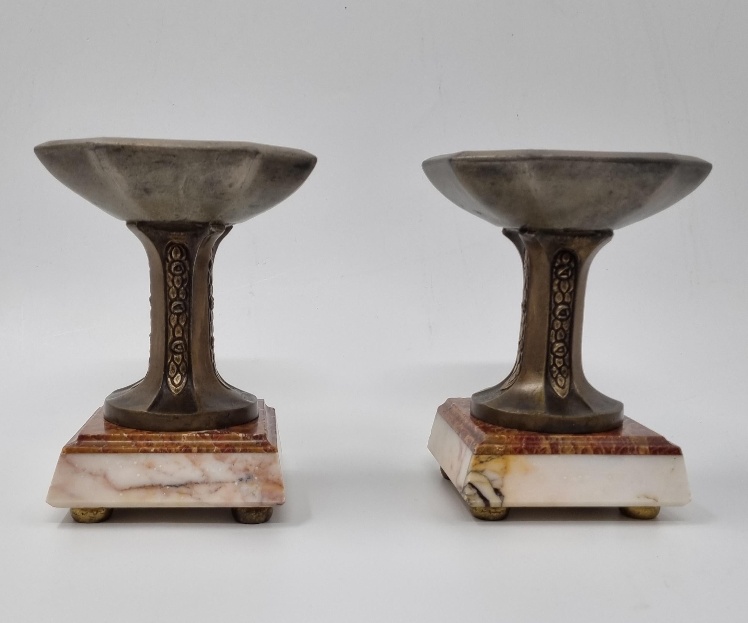 Art Deco Clock Garniture Set with Two Ball Dancers by P. Sega For Sale 5