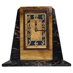 Art Deco Clock of Geometric Design by ATO / Leon Hatot