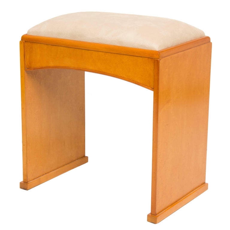 Art Deco Cloud Design Dressing Table and Stool For Sale at 1stDibs