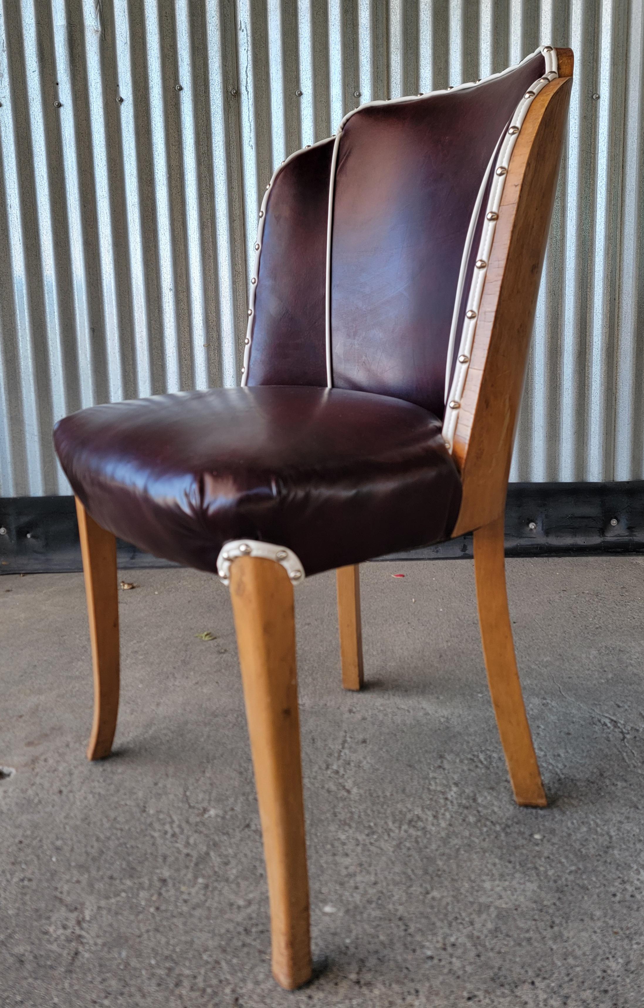 20th Century Art Deco Cloud Dining Chairs by Harry & Lou Epstein Set 6