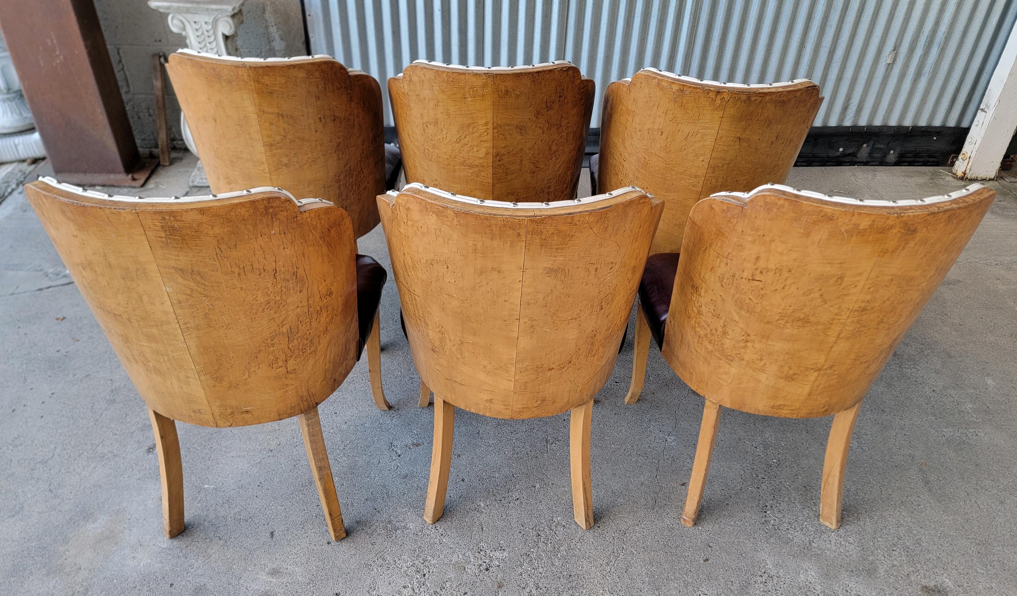 Art Deco Cloud Dining Chairs by Harry & Lou Epstein Set 6 3