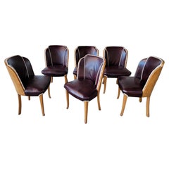 Art Deco Cloud Dining Chairs by Harry & Lou Epstein Set 6