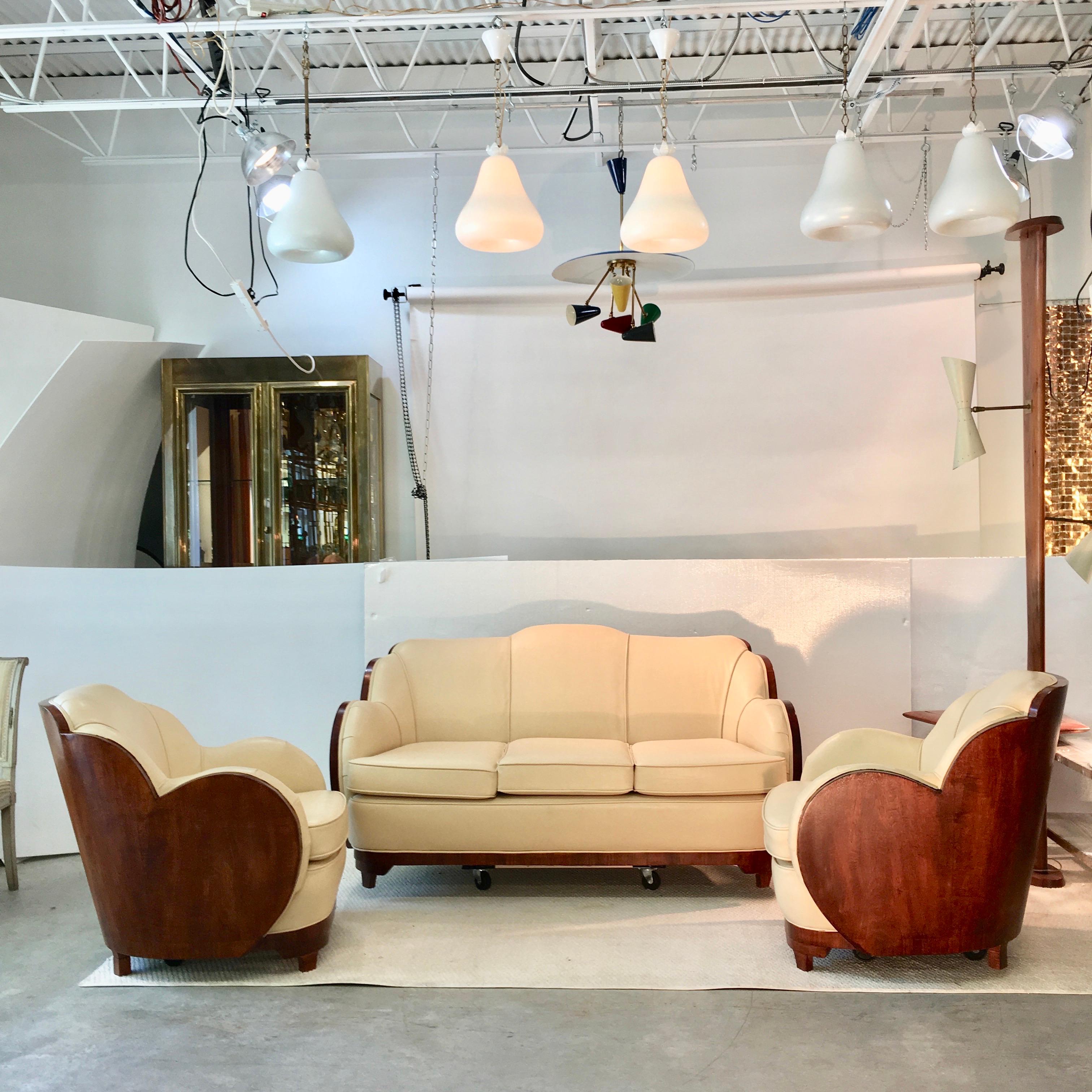 Art Deco Cloud Lounge Suite by H & L Epstein 1