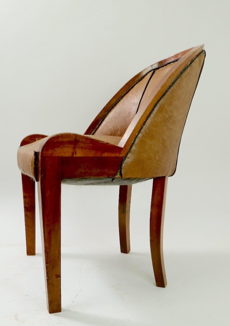 English Art Deco Cloud Slipper Chair Attributed to Harry and Lou Epstein