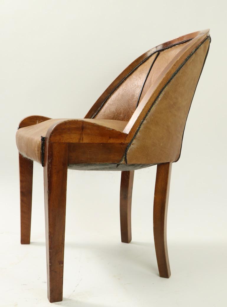 Art Deco Cloud Slipper Chair Attributed to Harry and Lou Epstein In Fair Condition In New York, NY