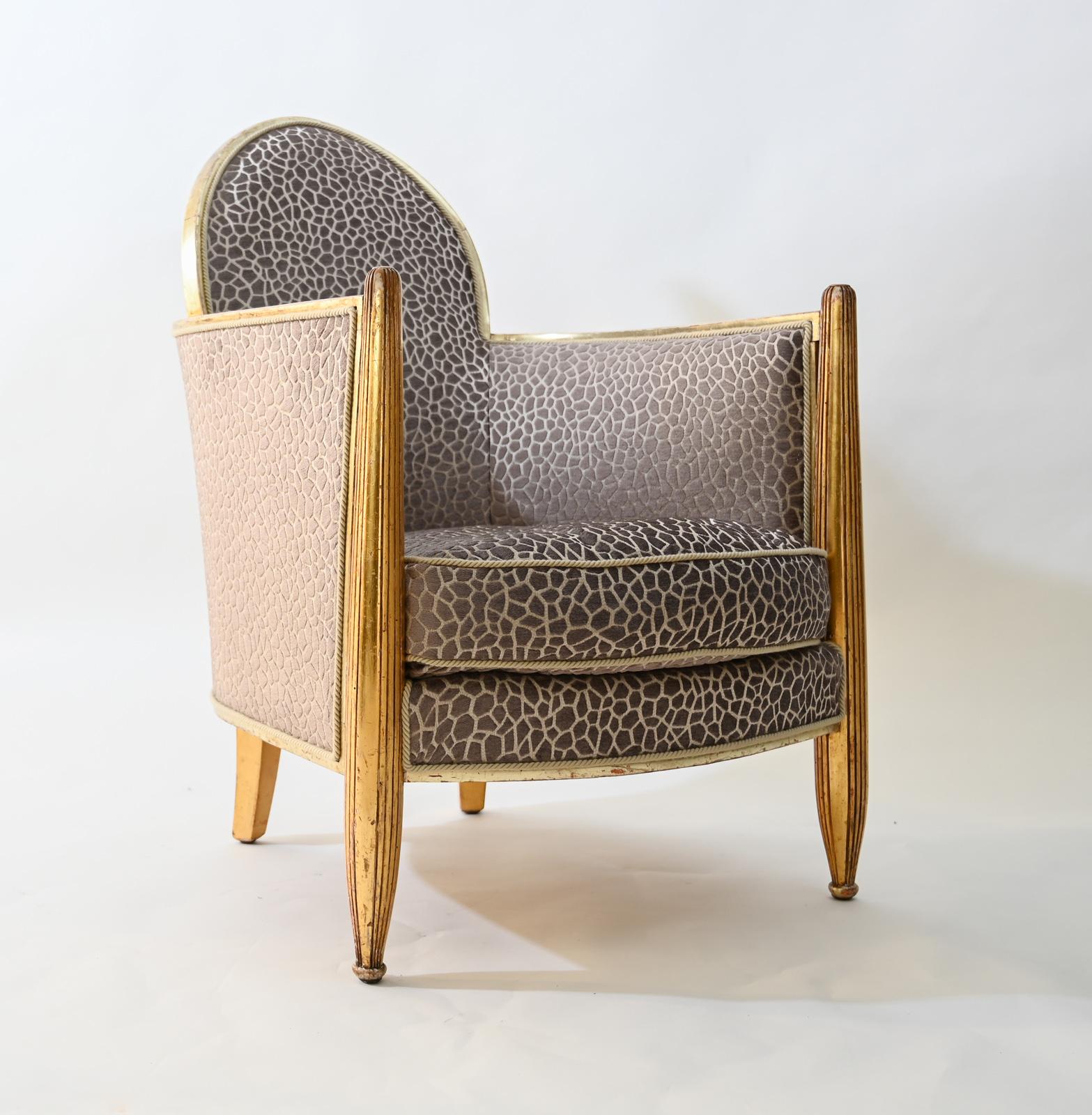Art Deco Club Chair Attributed to Paul Follot 6