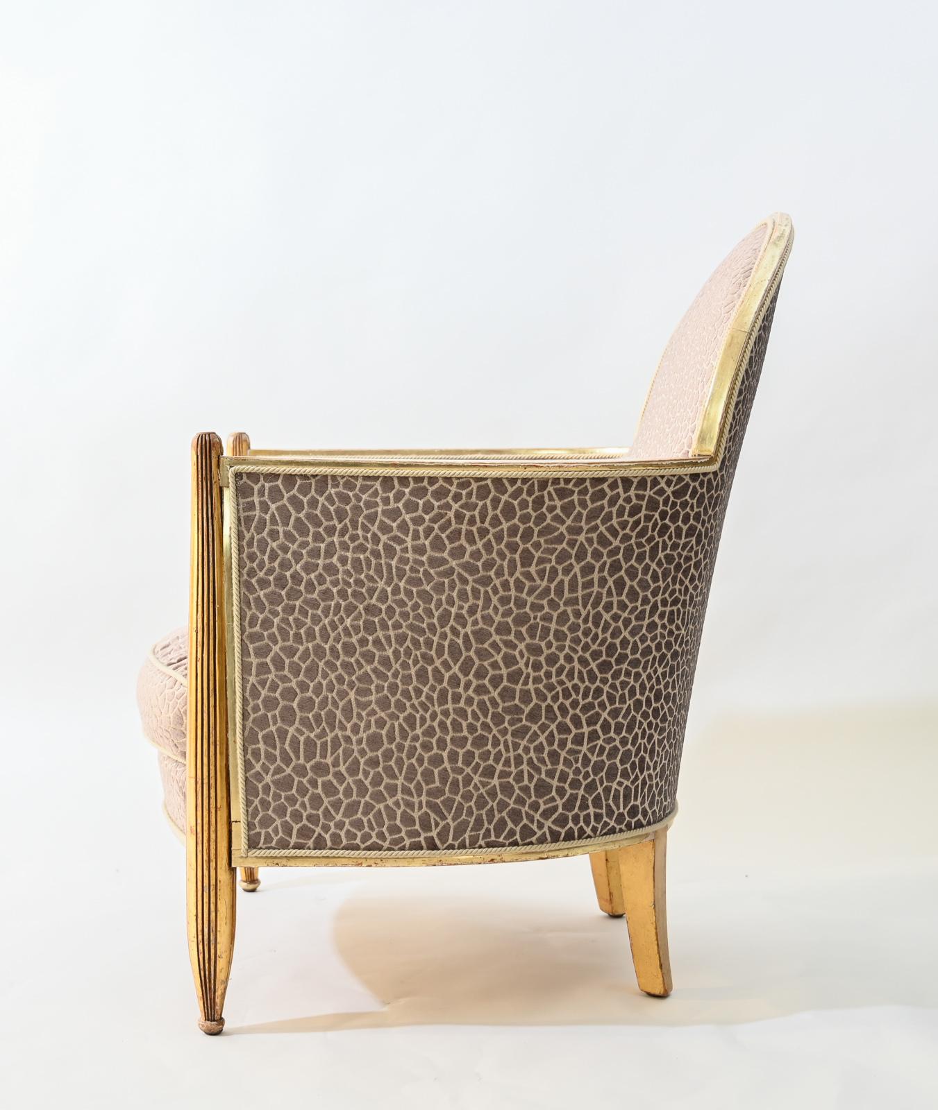 French Art Deco Club Chair Attributed to Paul Follot