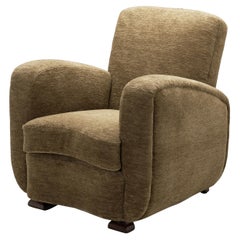 Art Deco Club Chair, Europe First half of the 20th Century Antique Art Deco Club Chair, Europe First half of the 20th Century