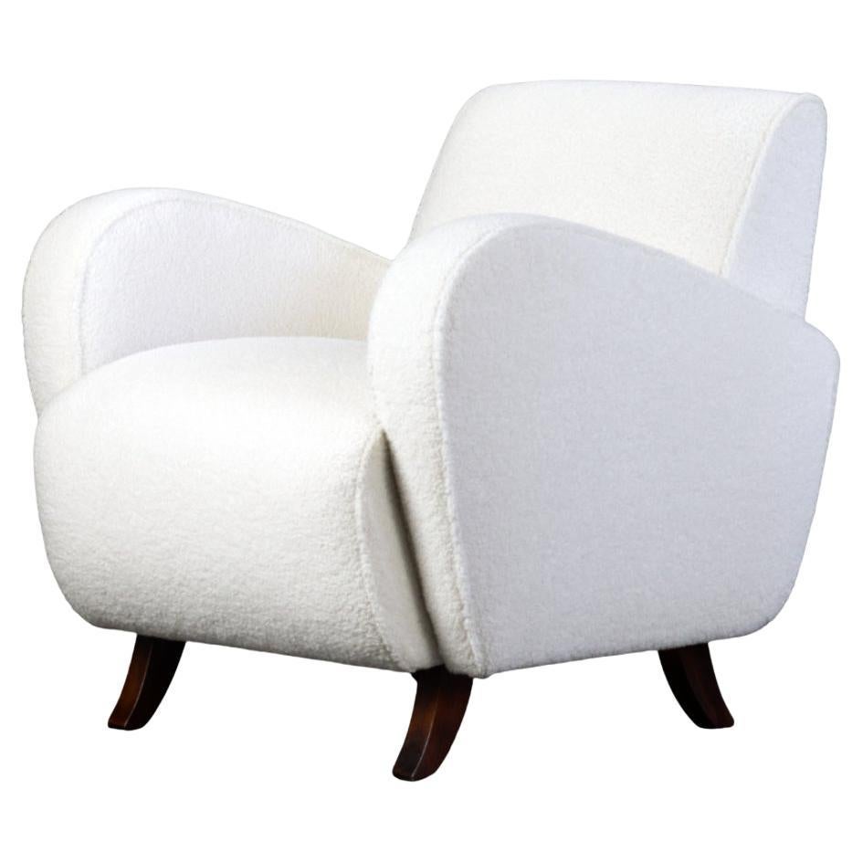 Art Deco Club Chair / Armchair H-282  by Jindrich Halabala for UP Závody 1930s