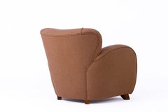 Art Deco Club Chair, Sweden 1920s, Reupholstered in Wool by Hodsoll McKenzie